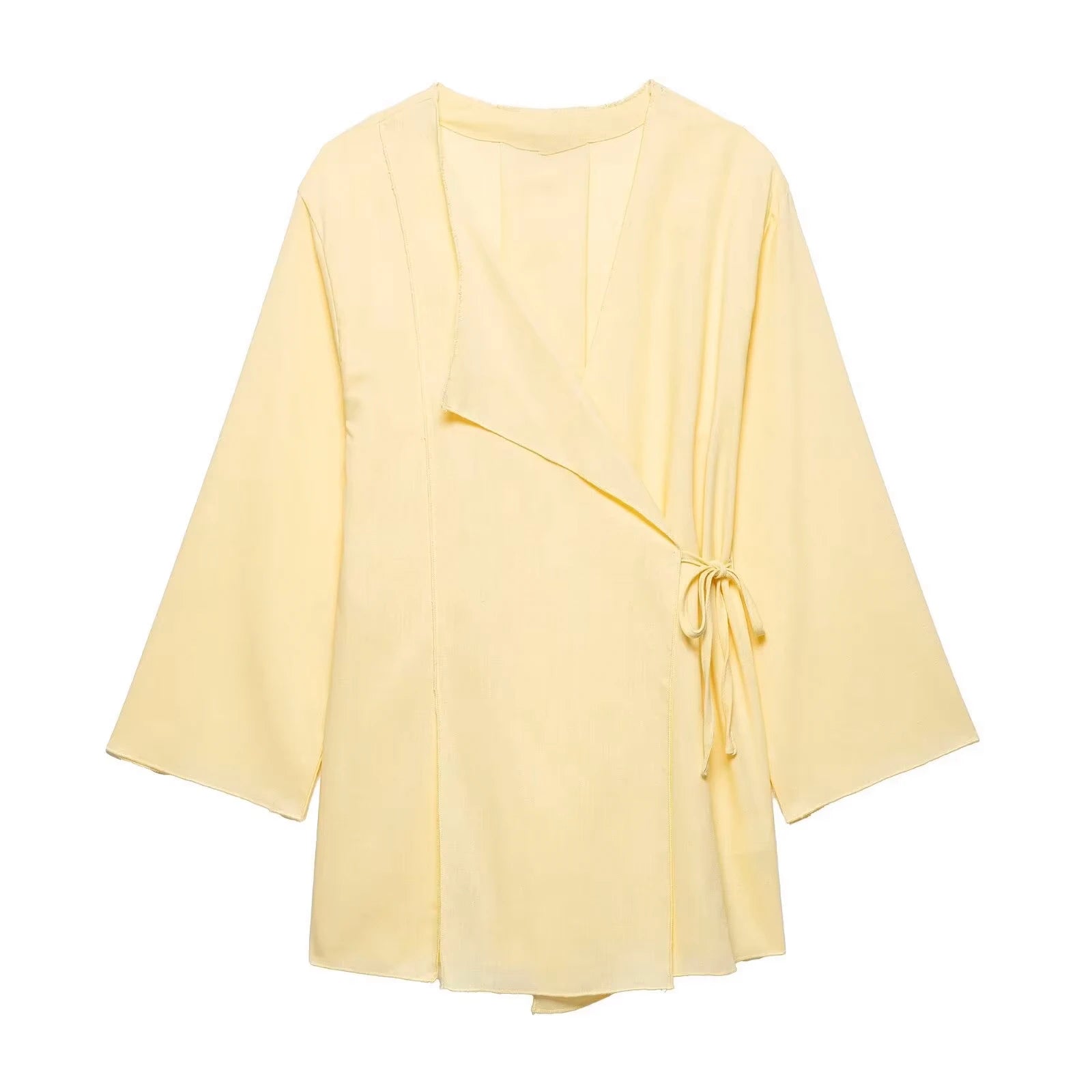 The Butter Set — Linnen Strikblouse & Wijde Broek