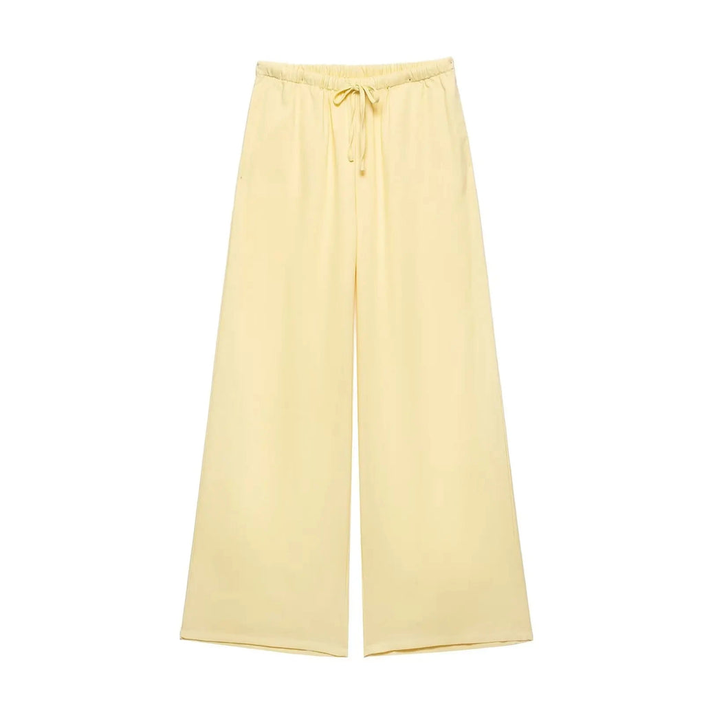 The Butter Set — Linnen Strikblouse & Wijde Broek